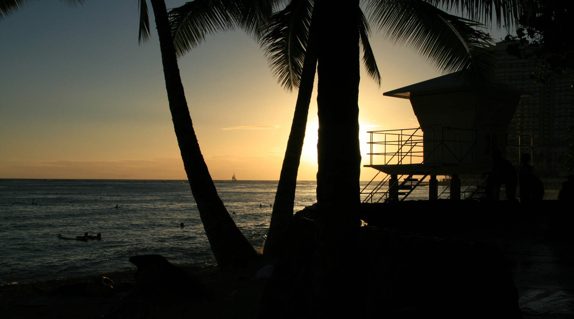 Beach Guard Sunset