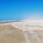 Beach in sandstorm