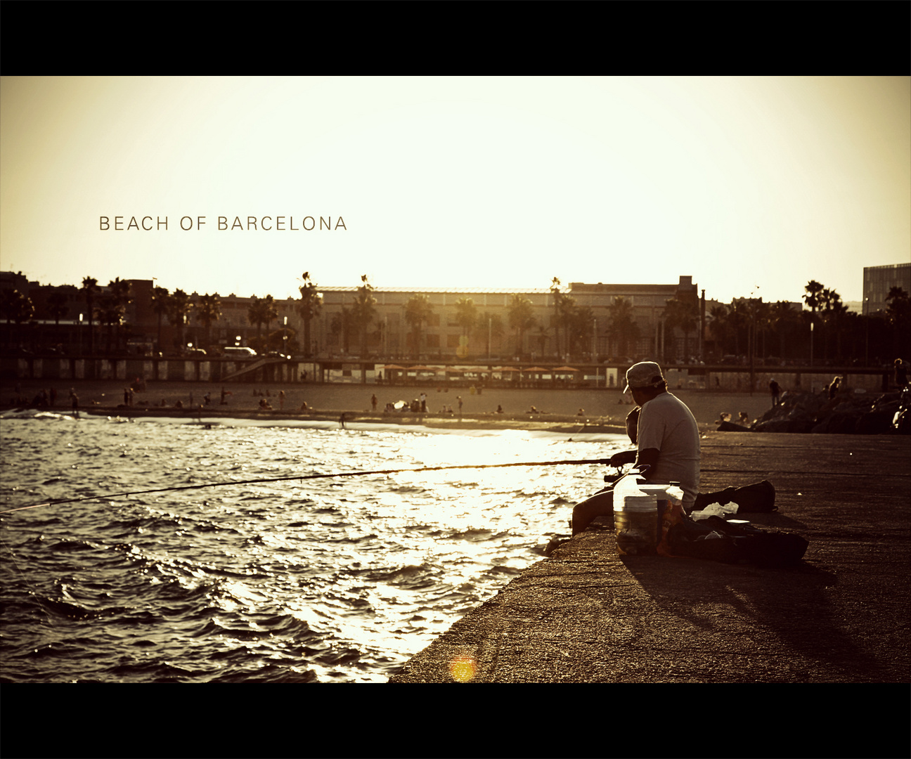 beach of barcelona