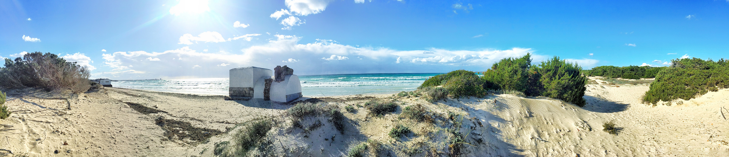 beach panorama mallorca es trenc