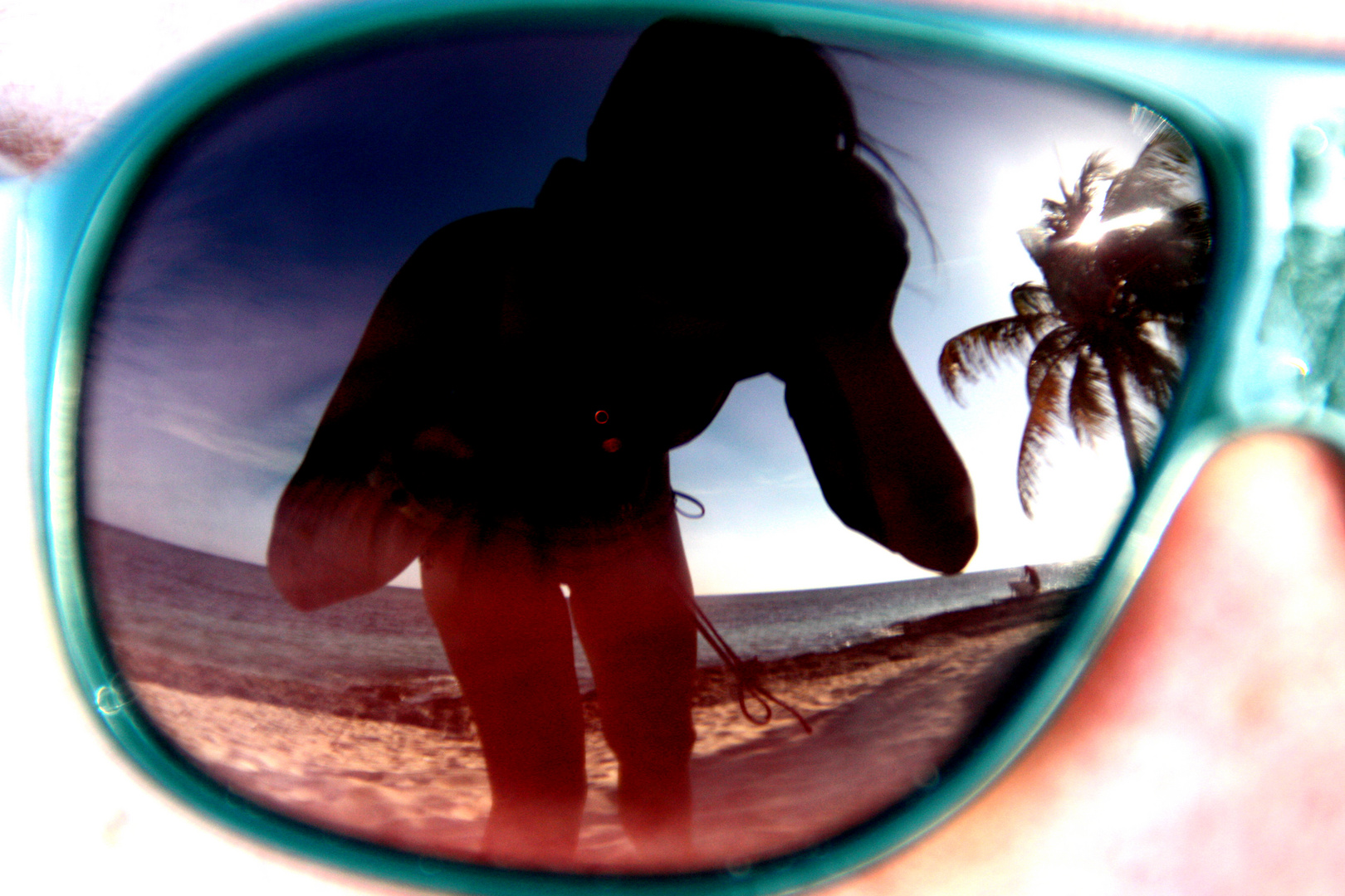 beach reflection