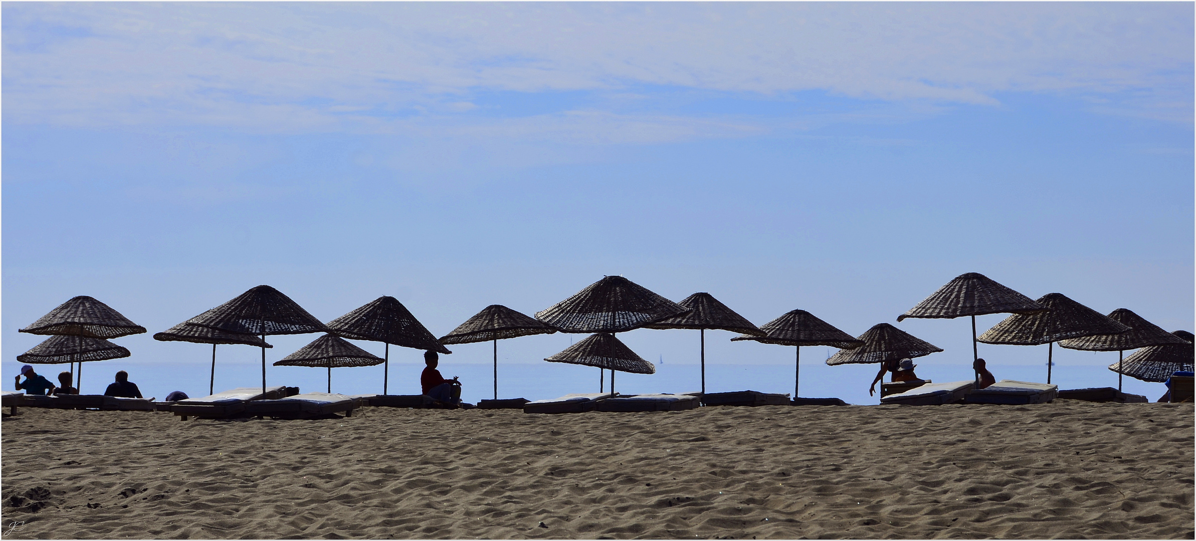 Beach silhouettes