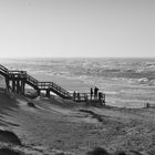 Beach Steps blackandwhite