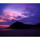 beach view at night