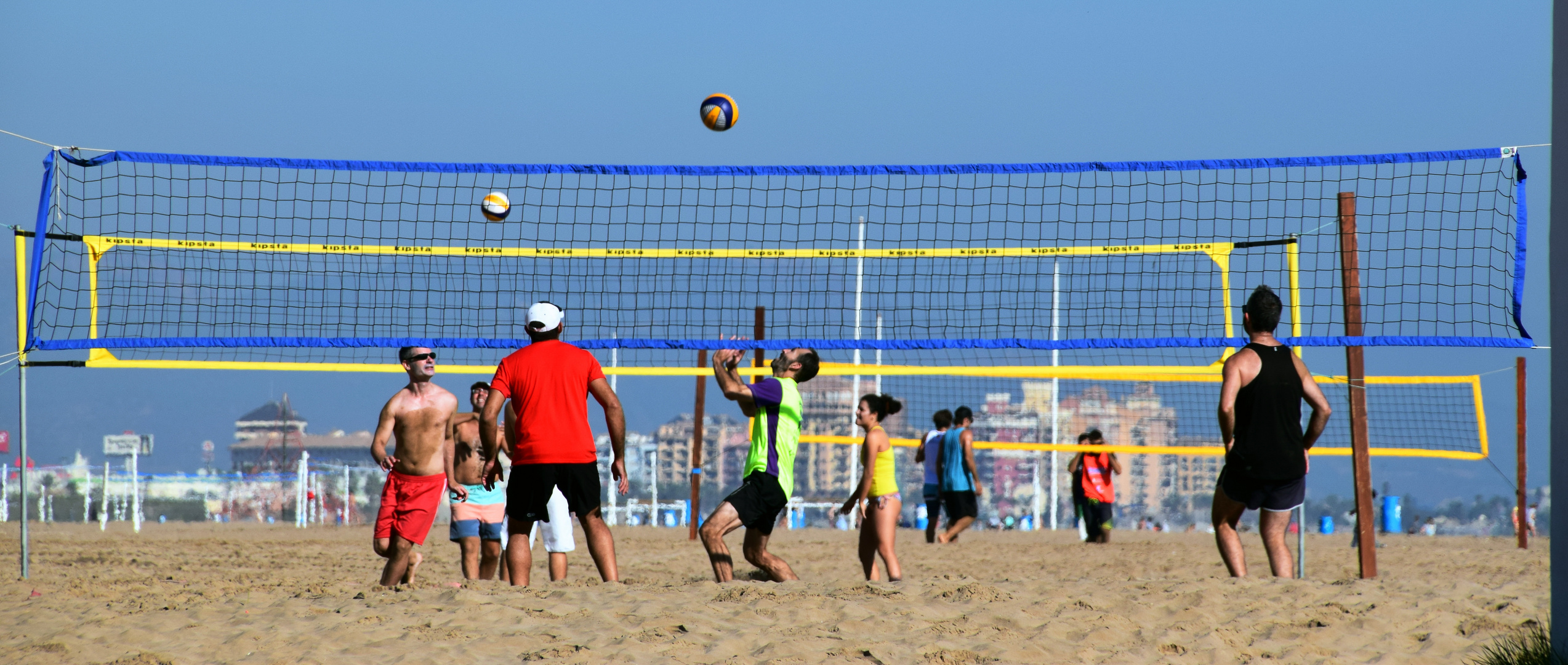 Beach Volley in action