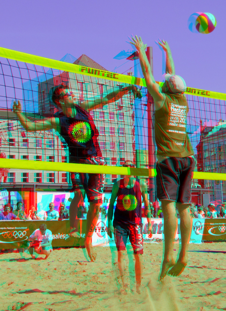 Beach-Volleyball (3D-Foto 03)