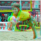 Beach-Volleyball (3D-Foto)