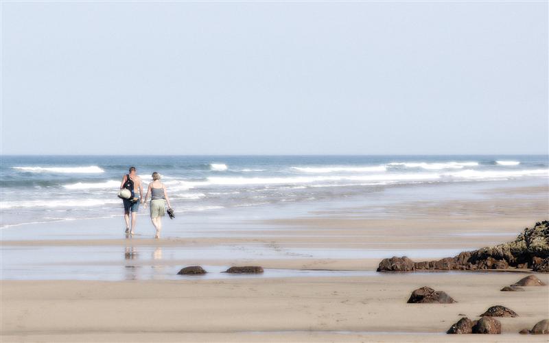 beach walkers