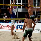 Beachvolleyballangriff