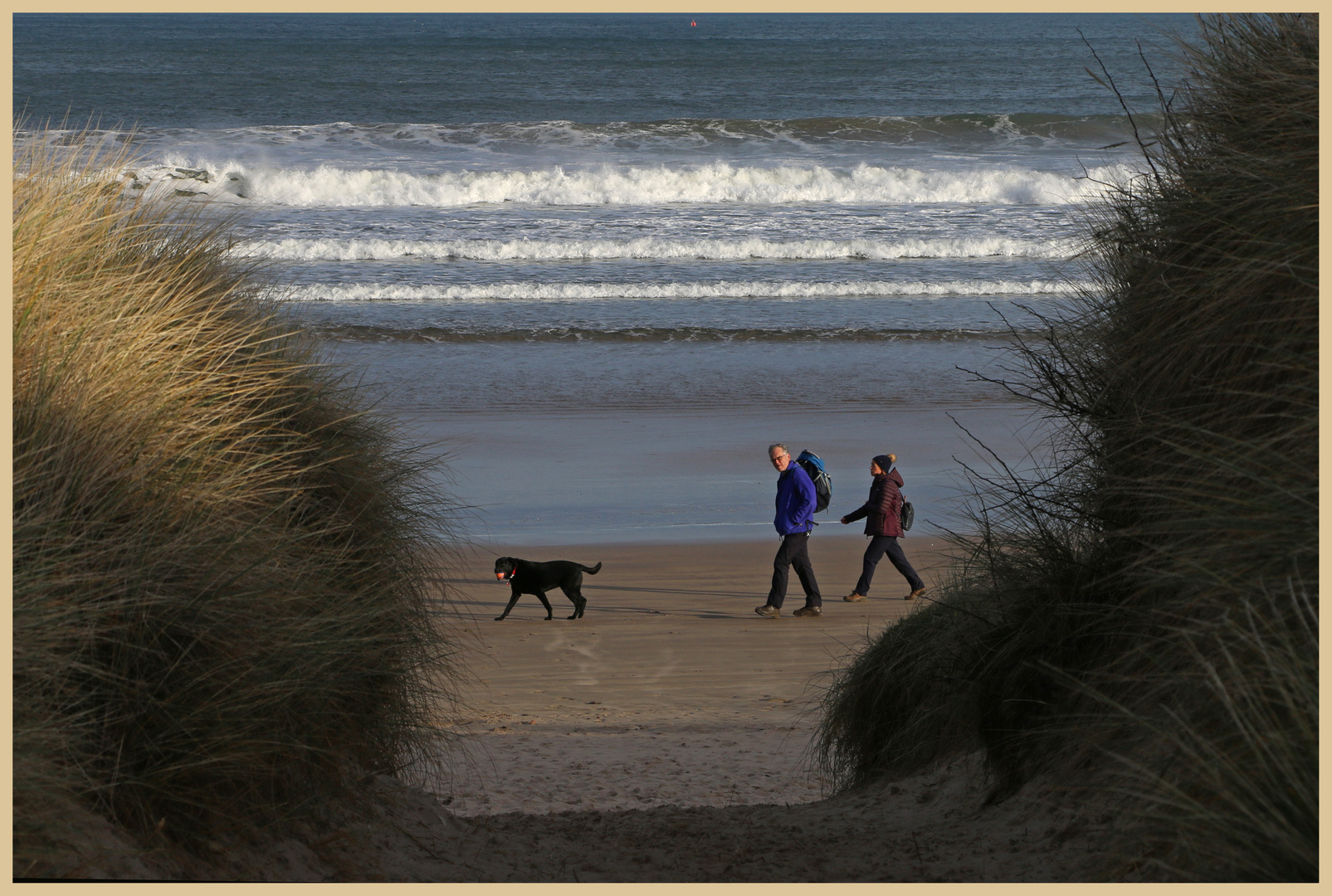 Beadnell bay in winter 18