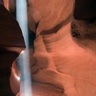 Beam im Upper Antelope Canyon, bei Page, Arizona, USA