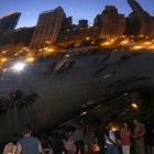 bean, reflet chicago by night