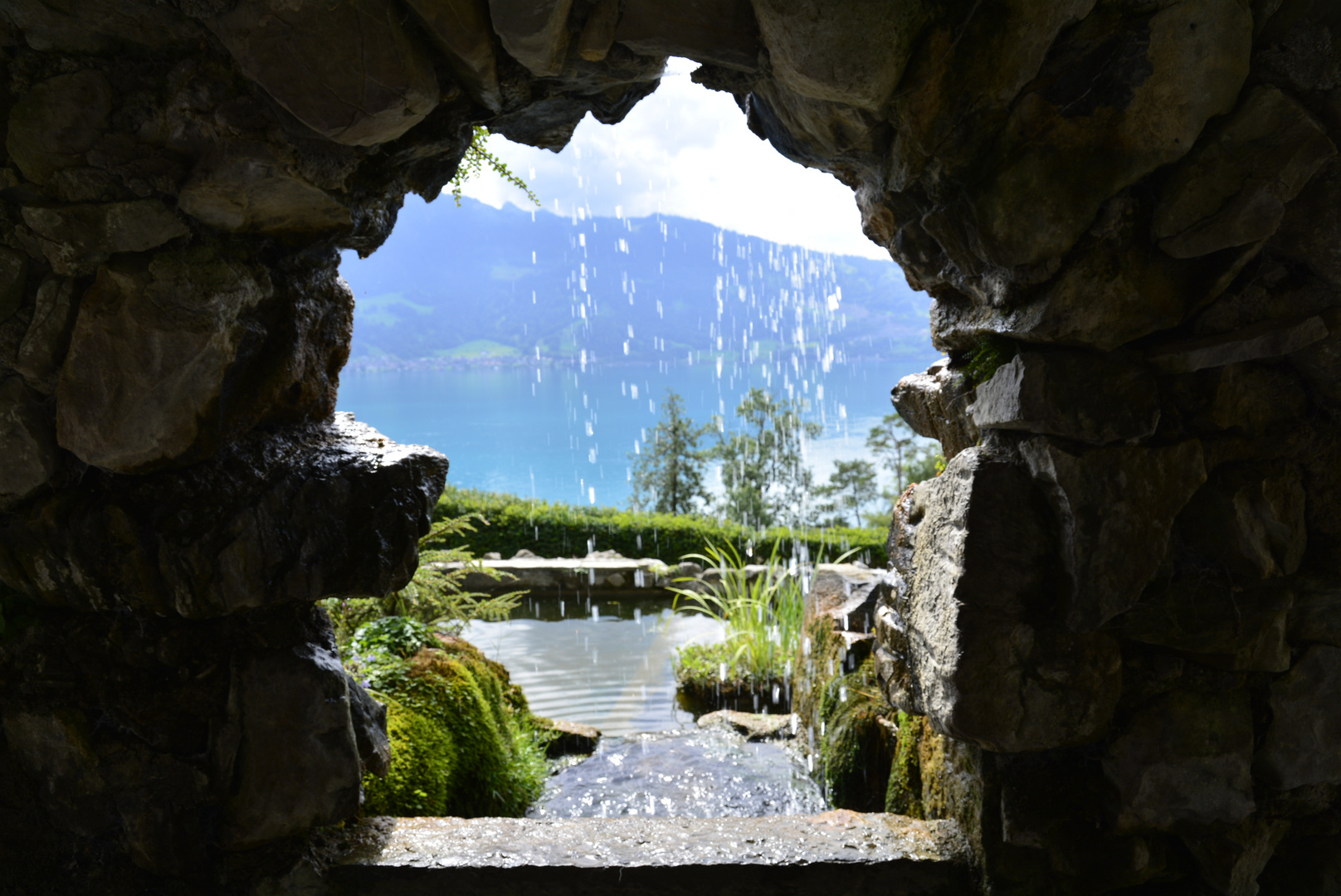 Beatenberg, Blick auf den Thuner See (im Hintergrund)