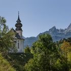 beatiful church in bavarian country side