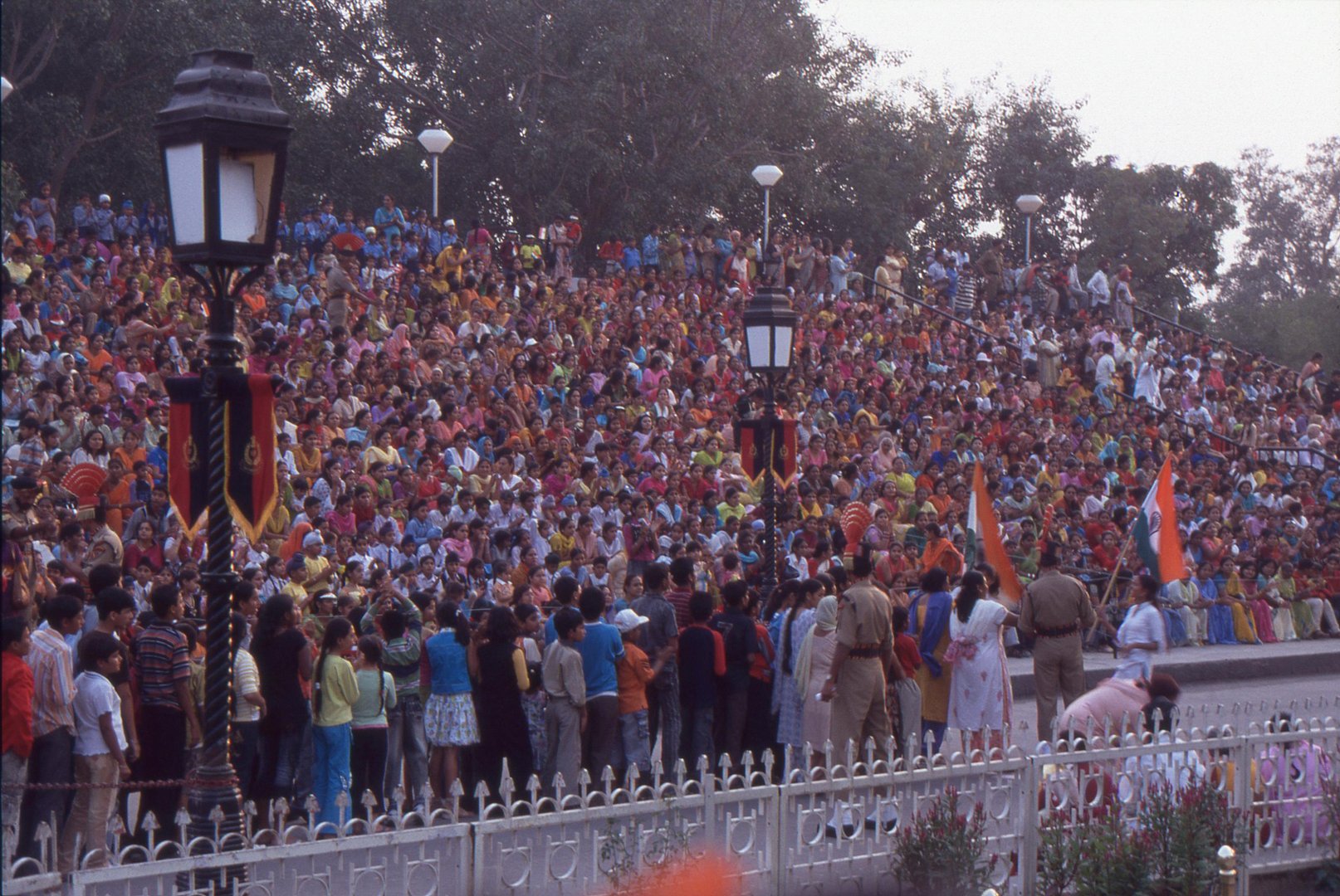 Beating Retreat in Wagha Border