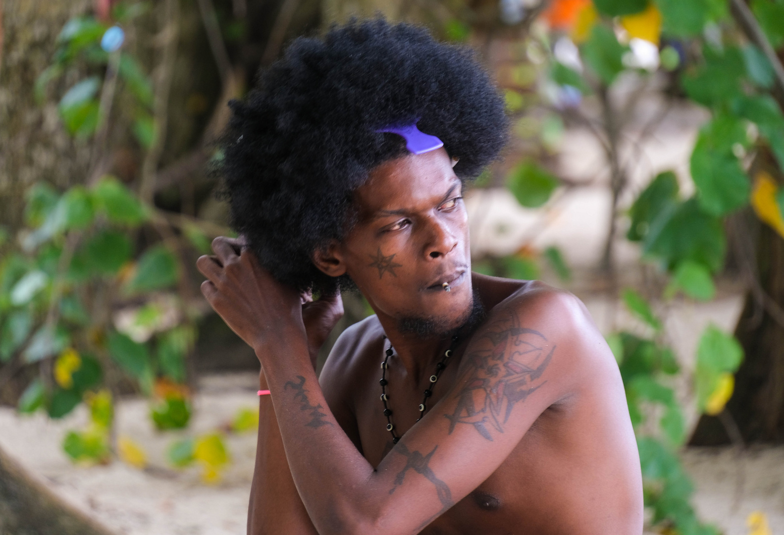 ...Beau Vallon Man... Foto & Bild africa, eastern africa, seychelles