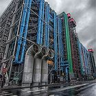 beaubourg sous la pluie