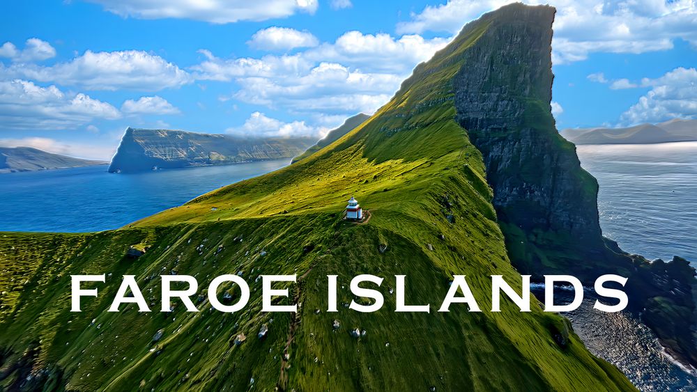 BEAUTIFUL FAROE ISLANDS (North Atlantic) AERIAL DRONE + FPV 4K VIDEO