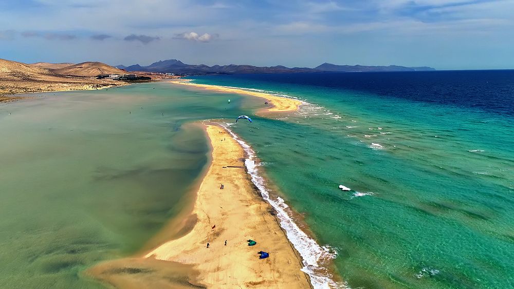 Beautiful Fuerteventura (Canary Islands) AERIAL DRONE 4K VIDEO