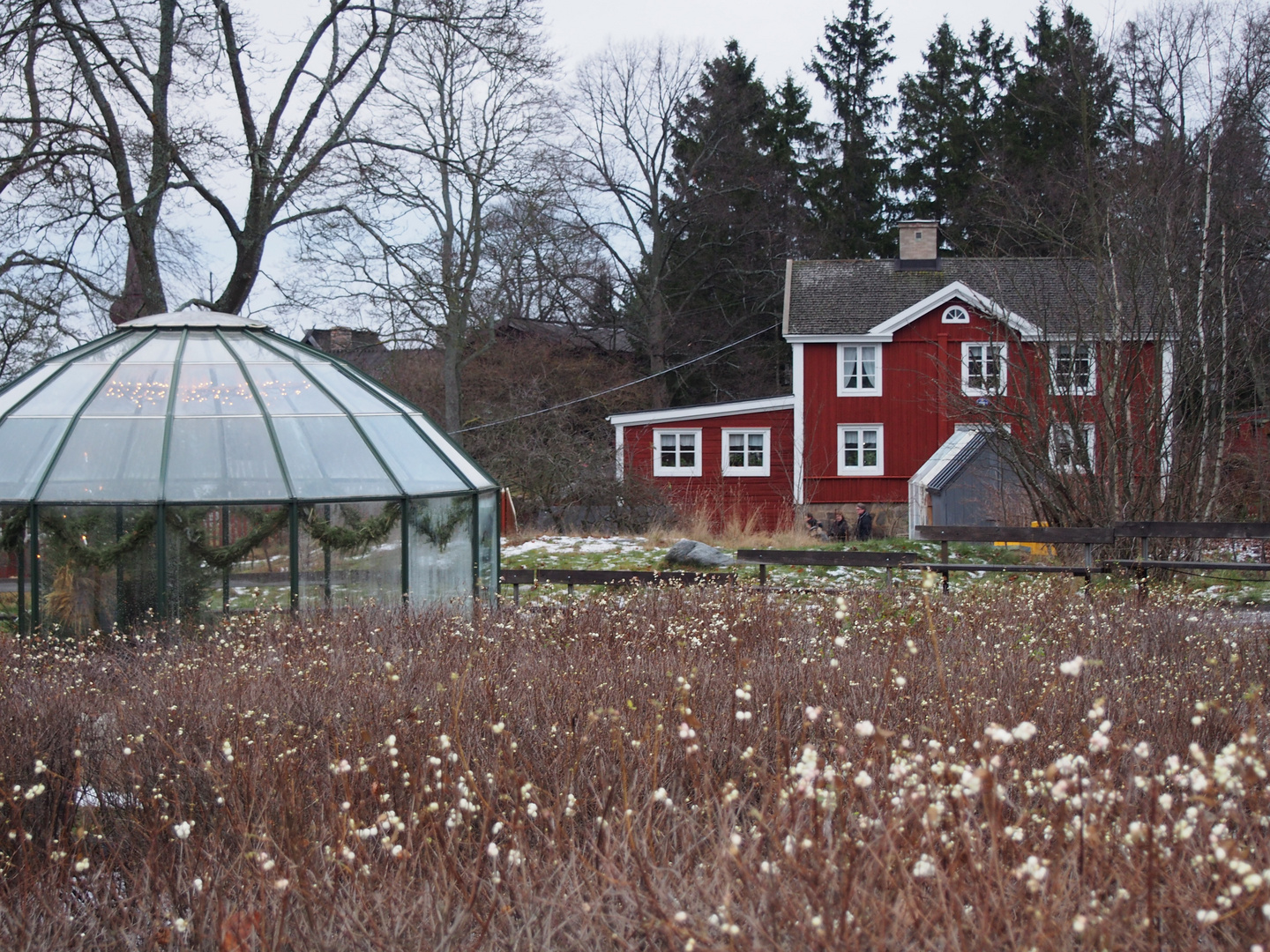 Beautiful houses in Skansen, Stockholm