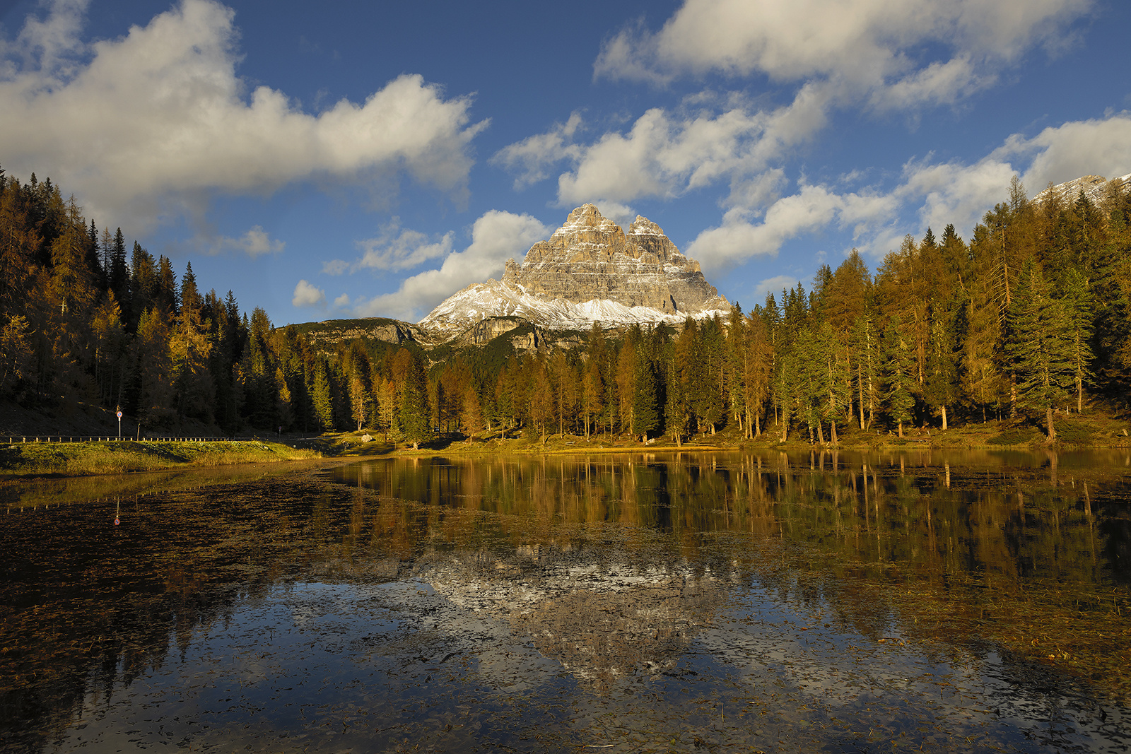 Beautiful light cast over the Dolomites