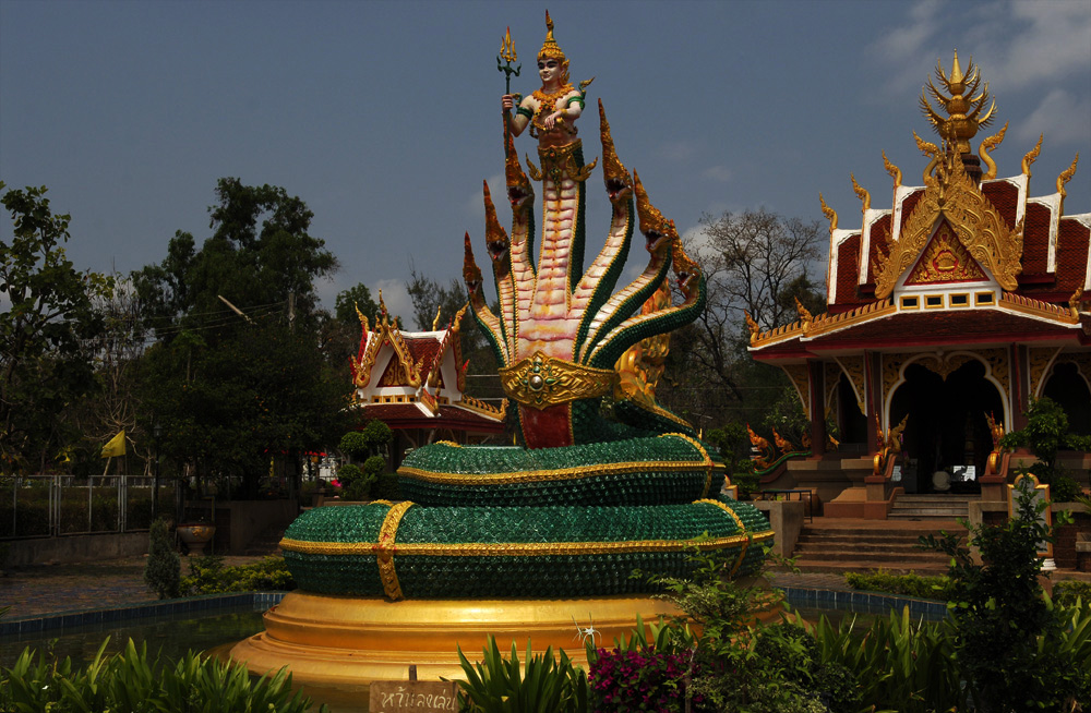 Beautiful Little Temple In Bhan-Dung Isan Country. Story As Usual.