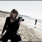 Beautiful photographer, beautiful beach