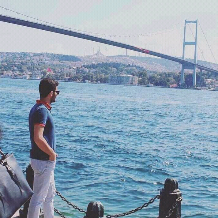 Beautiful scenery as seen from under the Bosphorus Bridge