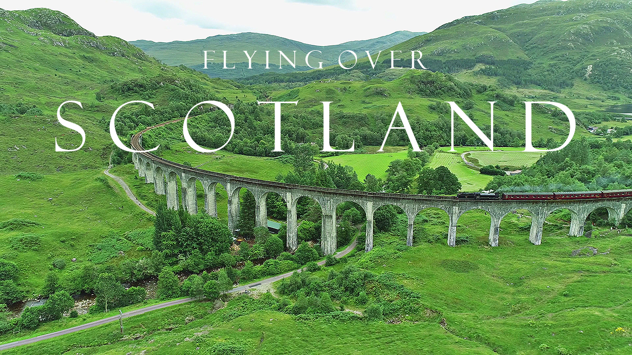 BEAUTIFUL SCOTLAND (Highlands / Isle of Skye) AERIAL DRONE 4K VIDEO