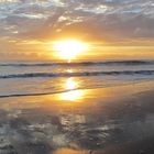 beautiful sunrise at cocoa beach