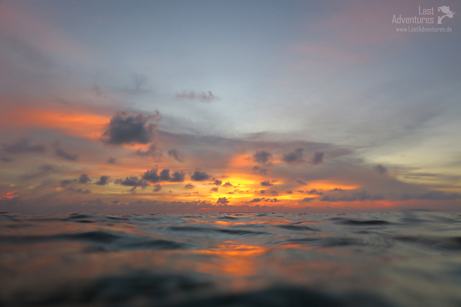 beautiful sunset in borneo