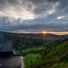 Beautiful sunset in Wicklow Mountains