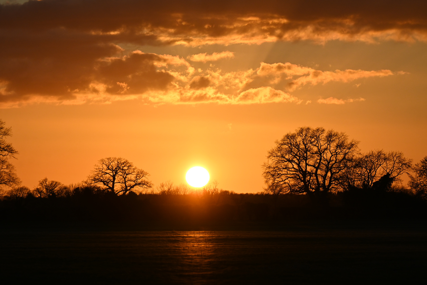 Beautiful sunset on Norfolk this evening 