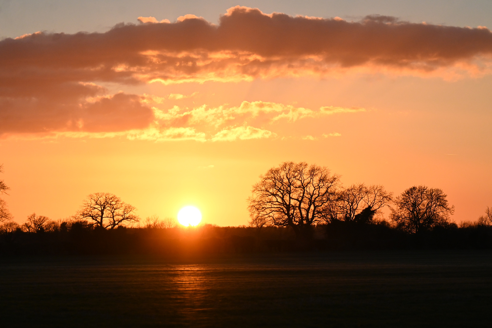 Beautiful sunset on Norfolk this evening 