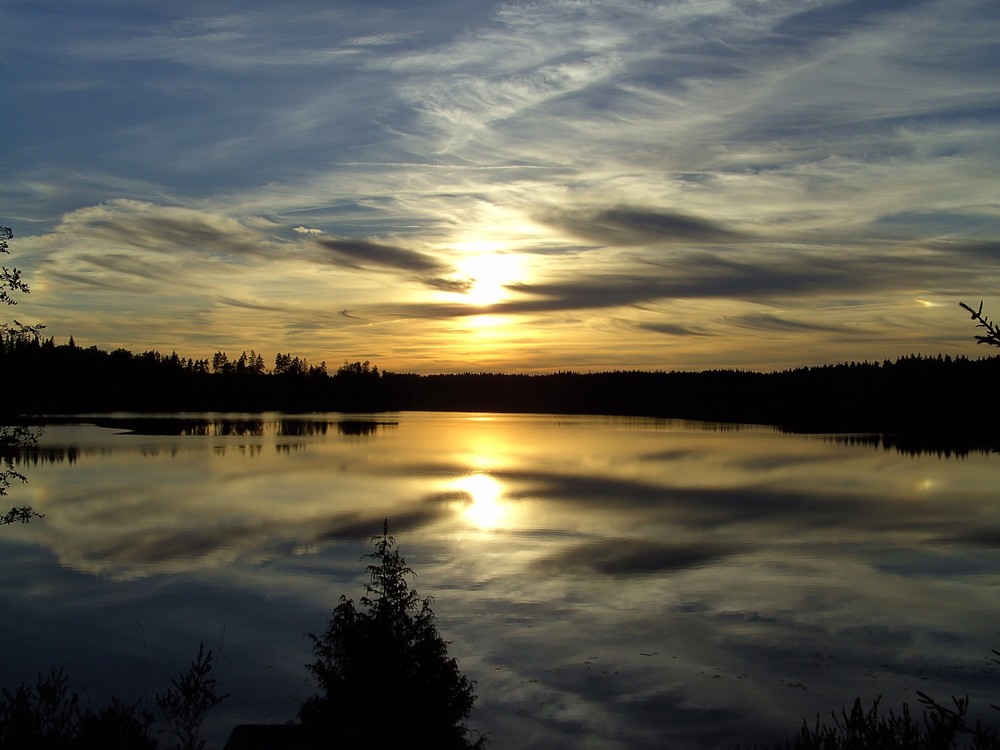 beautiful sweden sunset