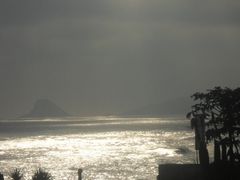 Beautiful view of the sea Playa Norte beach,Lima-Perù