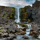 Beautiful waterfall along the highway