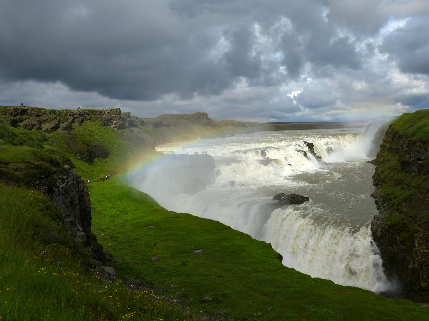 beautiful waterfall-Gullfoss