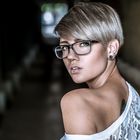 Beauty with glasses