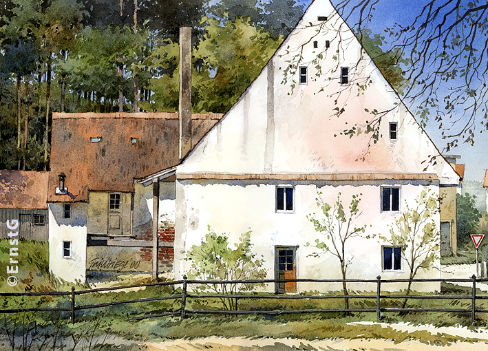 Beckmühle (Aquarell – ID)