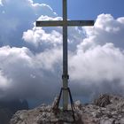 bedrohlich schöner Moment am Gipfel des Mt.Scalieret