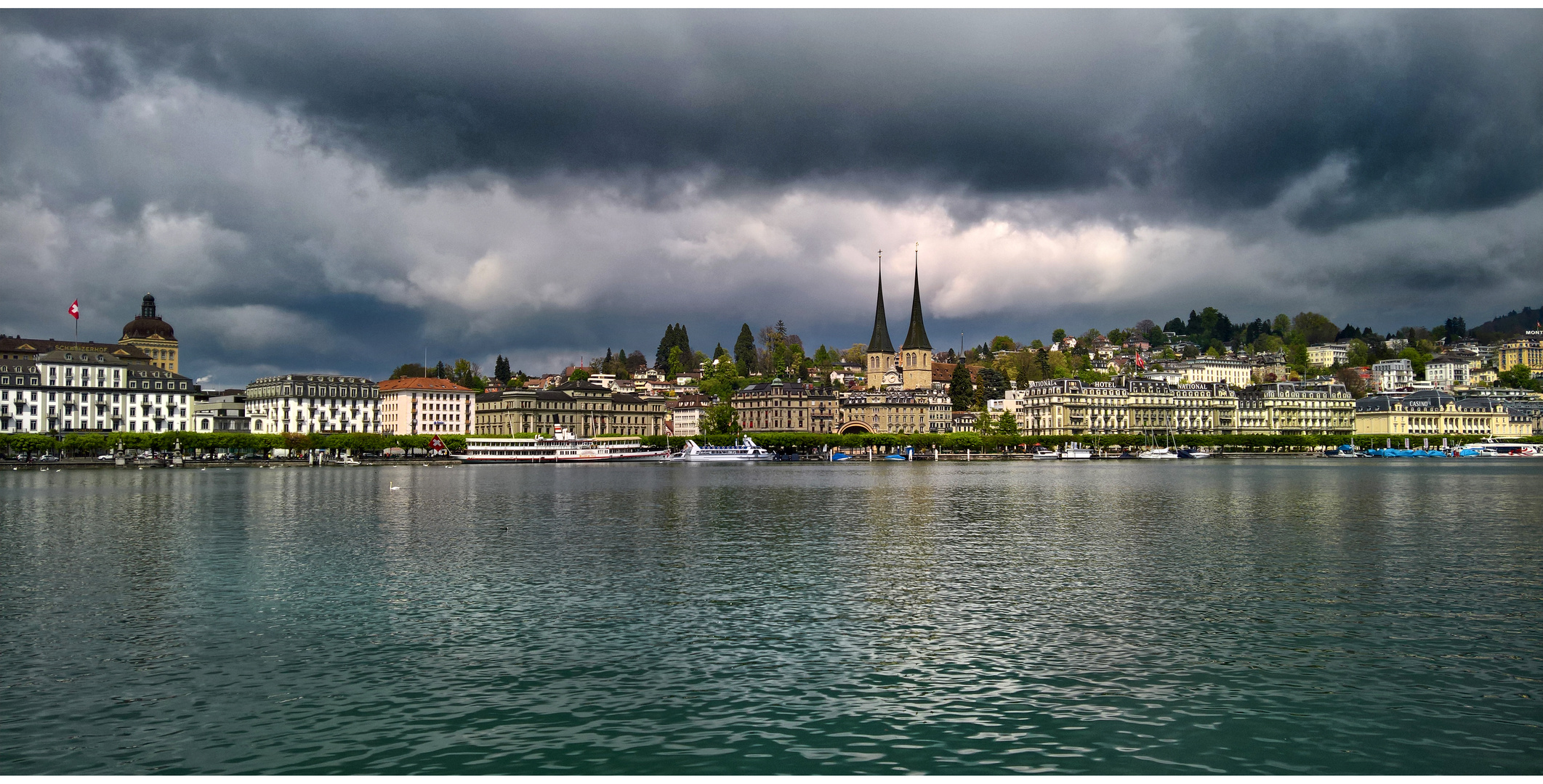 Bedrohliche Gewitterstimmung über Luzern
