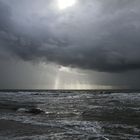 Bedrohliche Wolken über der Nordsee auf Amrum