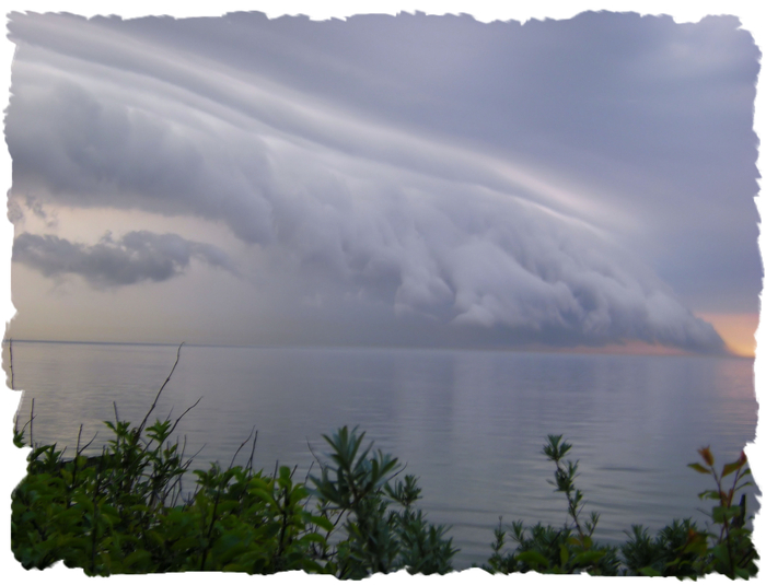 ...bedrohlicher Wetterwechsel über der Ostsee