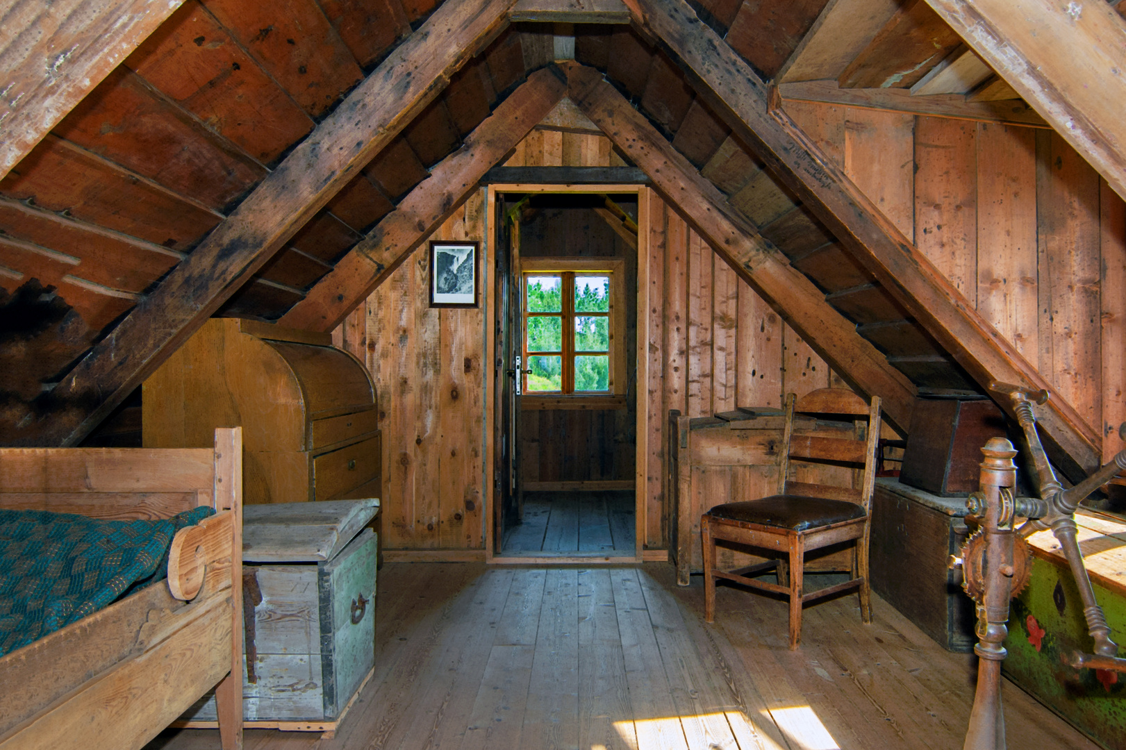 Bedroom at the loft