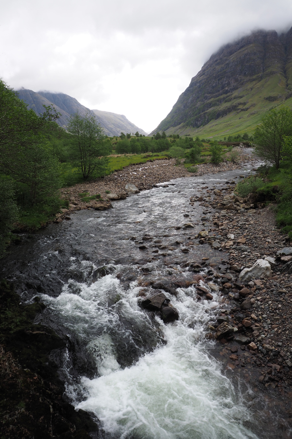 Bedrückt im Glen Coe