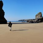 Bedruthan Steps - Beach Walking