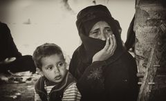 Beduinenfrau mit Kind