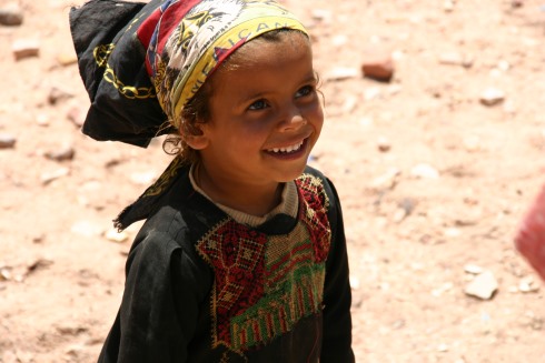 Beduinenmädchen aus Petra, Jordanien