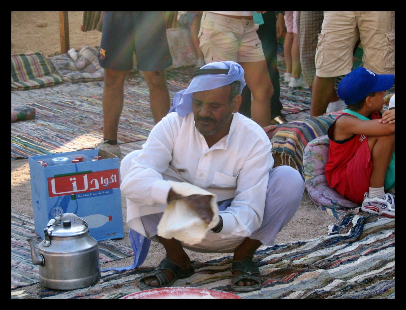 Beduino nel deserto vicino Sharm el Sheik